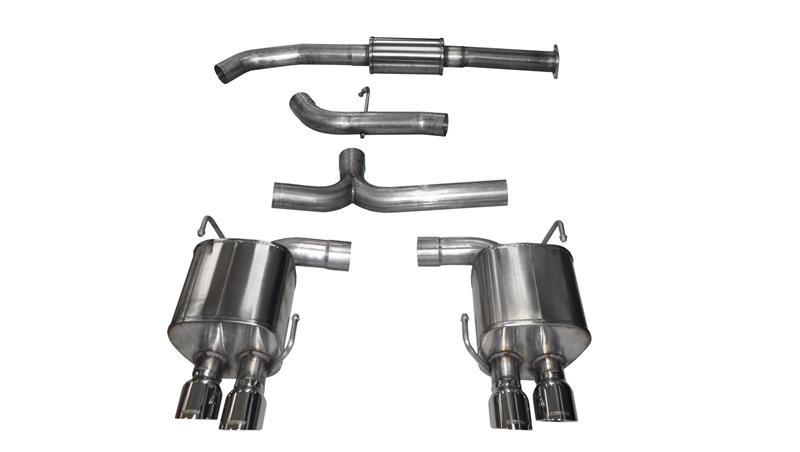 Subaru WRX STI Performance Exhaust - Dual Rear Exit - CORSA Performance - Cat Back Sport with 3.5in Tips - Polished - `15-`16